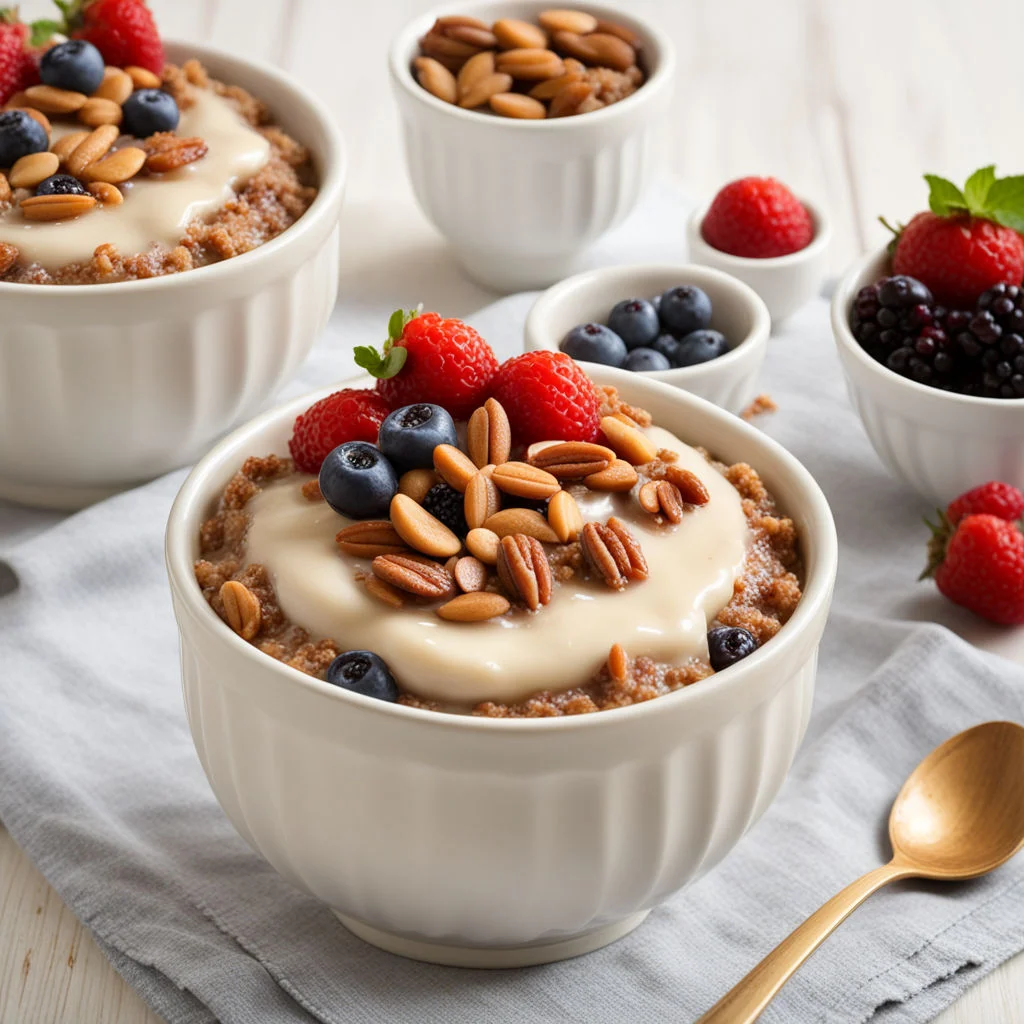 Classic Vanilla chia pudding 1 Before serving, give the pudding a good stir. Serve with your favorite toppings such as fresh fruits, nuts, or granola.