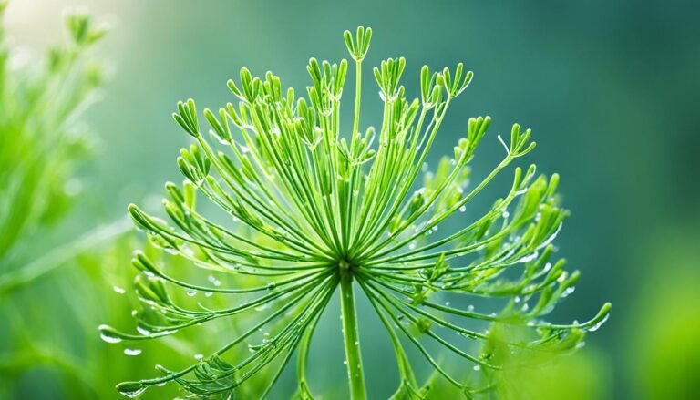 fennel seeds plant under sunlight at home