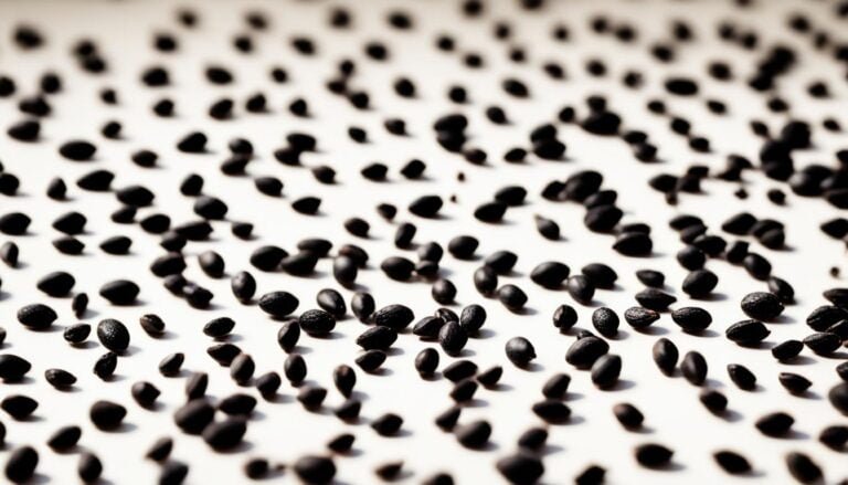 a group of black seeds